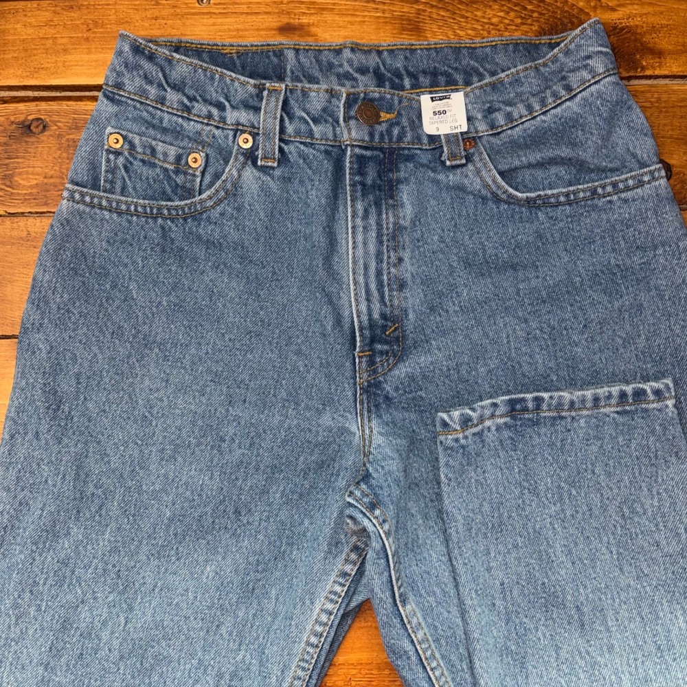 Vtg Levi's 550 Relaxed Fit Tapered Leg Mom Jeans Women 9 (28x29) High Rise Denim